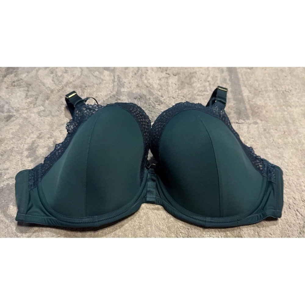 ADORE ME Emerald Green Bra Lace Trim‎ underwire size 42DDD